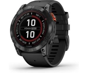 Garmin Fénix 7X Pro Solar GPS NFC 51mm MIP Gris Correa Negra Resistencia Agua 10ATM SpO2