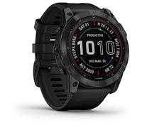 Garmin Fenix 7X Sapphire Solar mit Silikonarmband schwarz/schwarz