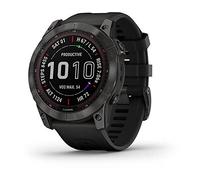 Garmin Fenix 7X Sapphire Solar - Reloj GPS de titanio DLC gris carbono - Pantalla digital de 4.0 cm