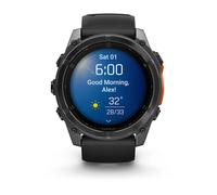 Garmin - Fenix 8 3,56 cm (1.4"") AMOLED 51 mm Digital 454 x 454 Pixeles Pantalla táctil Gris Wifi GPS (satélite)