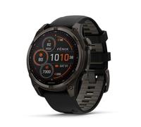 Garmin fēnix® 8-47 mm, Solar, AMOLED, Zafiro, Reloj Inteligente GPS multideportivo Premium, batería de Larga duración, clasificación de Buceo, Linterna LED integrada, Titanio DLC Gris Carbono con