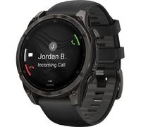 Garmin fenix® 8 47mm AMOLED Sapphire Carbon grey titanium Black/pebble grey silicone band Nuevo