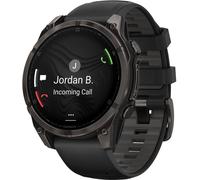 Garmin fenix® 8 47mm AMOLED Sapphire Carbon grey titanium Black/pebble grey silicone band Nuevo