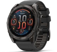 Garmin fenix® 8 51mm AMOLED Sapphire Carbon grey Black/pebble grey silicone band Nuevo