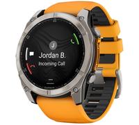 Reloj garmin fenix 8 - 51mm amoled zafiro tiranio plateado correa Talla única