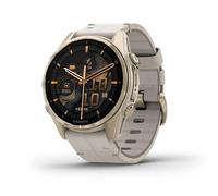 Garmin Fenix 8 Bluetooth GPS 43mm Oro Correa Gris Talla Única Resistencia Agua 10ATM SpO2