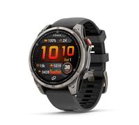 Garmin fēnix 8 Pro, 51 mm, Pantalla AMOLED, Reloj Inteligente GPS multideportivo Conectado Premium, tecnología inReach, Zafiro, Titanio con Correa de Silicona Grafito/Negra