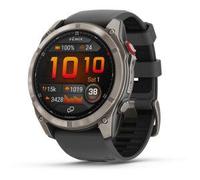 Smartwatch Garmin Fenix 8 Pro LTE/NTN Satelital 51mm AMOLED Titanio con Correa Silicona Negra/Gris