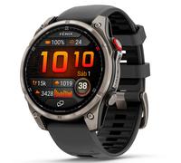 Smartwatch Garmin Fenix 8 Pro LTE/NTN Satelital 47mm AMOLED Titanio con Correa Silicona Negra/Gris