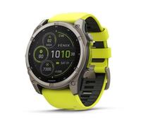 Garmin Fenix 8 WiFi Bluetooth GPS 51mm Digital Titanio Correa Grafito-Amarillo Talla Única Sapphire SpO2 Pulsómetro