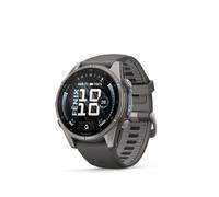 Garmin fēnix 9 GPS Bluetooth Wi-Fi 43mm Titanio con correa de silicona en gris