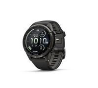 Garmin Fenix 9 Pro - DLC de Titanio Gris Carbono de 43 mm con Correa de Silicona Negra en Gris, Las Funciones LTE e Inreach no Son compatibles en los Emiratos Árabes Unidos, hasta 31 días laborables