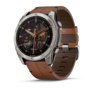 Garmin Fenix - Correa de Piel y Silicona (8-51 mm), Color Negro