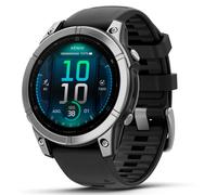 Garmin fēnix E - 47mm - Reloj de Alto Rendimiento GPS Multideporte con Pantalla táctil AMOLED, Frecuencia cardíaca, Mapas y hasta 10 días de autonomía, Acero Plateado