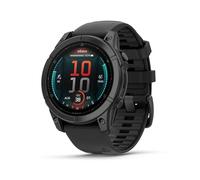Garmin fēnix® E - 47 mm, AMOLED, Reloj Inteligente GPS multideportivo Premium, batería de Larga duración, Acero Gris Pizarra con Banda Negra