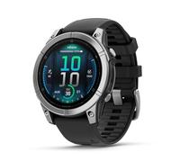Garmin fēnix E - 47mm - Reloj de Alto Rendimiento GPS Multideporte con Pantalla táctil AMOLED, Frecuencia cardíaca, Mapas y hasta 10 días de autonomía, Acero Plateado