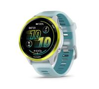 Garmin® Forerunner® 570, 47 mm, Reloj Inteligente avanzado GPS para Correr y triatlón, Pantalla AMOLED, características de Entrenamiento y recuperación, Aluminio Amarillo Amplificador con Banda