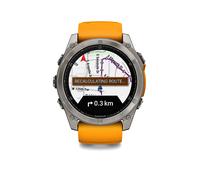 GARMIN GPS-Multisport-Smartwatch Fenix 8 Amoled Sapphire 51mm naranja