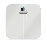 Garmin Índice S2, báscula inteligente con conectividad inalámbrica, medición de grasa corporal, músculo, masa ósea, agua corporal y más, color blanco