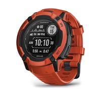 Garmin Instinct 2X Solar, Reloj Inteligente con GPS Resistente al Agua, Carga Solar, Funciones Deportivas, Pulsioximetría, Puntuación de Sueño y Notificaciones del Smartphone, Rojo