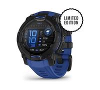 Garmin Instinct 3 Reloj Inteligente AMOLED 45 mm Negro, Banda Intercambiable de Silicona Azul, GPS, Monitor Cardíaco, Resistencia al Agua 10 ATM