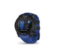 Garmin Instinct 3 Reloj Inteligente AMOLED 45 mm Negro, Banda Intercambiable de Silicona Azul, GPS, Monitor Cardíaco, Resistencia al Agua 10 ATM