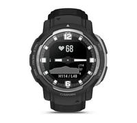 Garmin Instinct Crossover, Reloj Inteligente híbrido, Negro | Manecillas analógicas luminiscentes, pantalla monocroma y hasta 28 días de batería