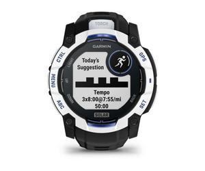 Garmin Instinct GPS 45mm AMOLED Negro y Azul Pulsera Silicona Multisport Resistencia Agua 10ATM SpO2 Pulsómetro
