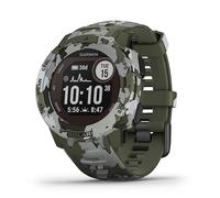 Pulsera de actividad - Garmin Instinct Solar Camo, Camuflaje, 45 mm, 0.9", Carga solar, Bluetooth, ANT+