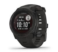 Garmin Instinct Solar, Reloj inteligente con GPS resistente al agua, Función de carga solar, Funciones deportivas, pulsioximetría y notificaciones del smartphone, Color Grafito