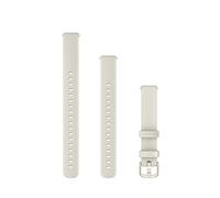 Garmin Lily 2 correas de repuesto de 14 mm, silicona, 2 tamaños incluidos en el paquete, herrajes color crema y dorado, Herrajes color crema y dorado, talla única, Clásico