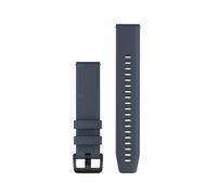 Garmin Pulsera de liberación rápida de 20 mm de silicona azul granito compatible con Venu Series (excepto los modelos S) Forerunner 55/245/645, Approach S12/S40/S42, Vivoactive 3/4, Vivomove 3,