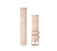 Garmin Pulsera vibrante, estilo de 20 mm, tejido rosa en polvo con hebilla Light Gold