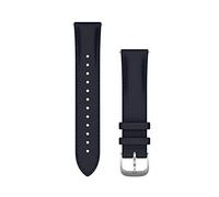 Garmin Pulsera Vivomove, lujo, 20 mm, piel italiana, color azul marino, hebilla plateada