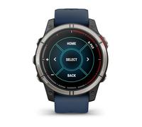 Garmin Quatix 7 Pro - Reloj Inteligente de plástico con Correa de Silicona, Color Azul