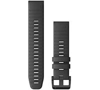Garmin Quickfit 22 - Correa de reloj, silicona gris pizarra con herrajes negros (010-12863-22)