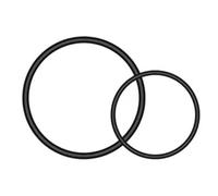 Garmin - Rubber Bands To Support Universal Saddle/Aero Seatpost Black