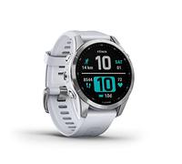 Garmin Unisex adulto Reloj deportivo inteligente, Blanco Plata, 0