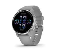 Garmin Unisex adulto Reloj inteligente pantalla AMOLED, Gris Plata, 43 mm