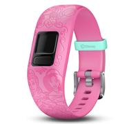 Garmin Vivofit Jr. 2, Monitor de actividad para niños, Banda ajustable, Color Princesas Rosa, Para mayores de 6 años