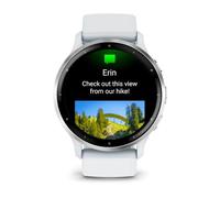 Garmin Venu 3 Reloj Smartwatch 45mm Bisel Acero Inoxidable con Caja y Correa de Silicona Blanca