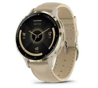 Garmin Venu 3S Bluetooth GPS 41mm Oro Correa Cuero Resistencia Agua 5ATM SpO2 Pulsómetro
