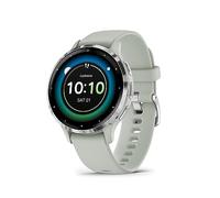Garmin Venu 3S Reloj Smartwatch 41mm Bisel Acero Inoxidable Plateado con Correa de Silicona Verde