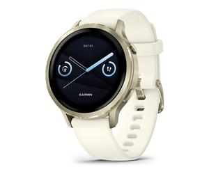 Garmin Venu 4 41mm Reloj Inteligente con GPS Pulsera Silicona Beige/Lunargold