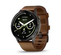 Garmin Venu 4 Bluetooth GPS 45mm AMOLED Negro Correa Marrón Grande Resistencia Agua 5ATM SpO2