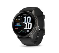 Garmin Venu 4, 45 mm, Smartwatch Premium con GPS, Pantalla táctil AMOLED, Diseño de Acero Inoxidable, Linterna LED, Funciones avanzadas de Salud y Forma física, 14 días de autonomía, Negro