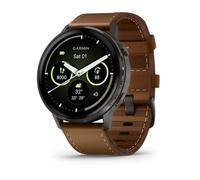 Garmin Venu 4 Bluetooth GPS 45mm AMOLED Negro Correa Marrón Grande Resistencia Agua 5ATM SpO2