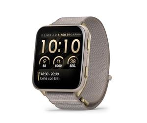 Garmin Venu X1, Smartwatch Premium con GPS, Pantalla AMOLED de 2'', Funciones de Salud y Bienestar 24/7, Altavoz y Micrófono Integrados, Mapas, Linterna LED, hasta 8 días de autonomía, Beige