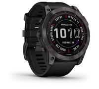 Garmin Pulsómetros con gps fenix 7x saph/carbon gray/ti silcone ban