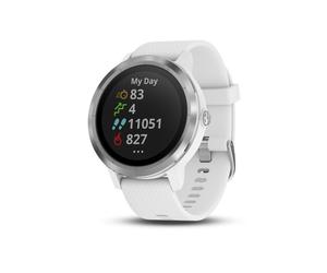 Garmin vívoactive 3 Reloj Inteligente GPS - Blanco y Acero Inoxidable (Renovado)